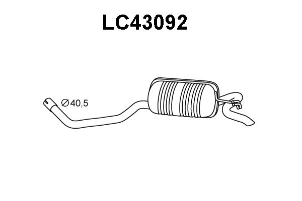 VENEPORTE Takaäänenvaimentaja LC43092