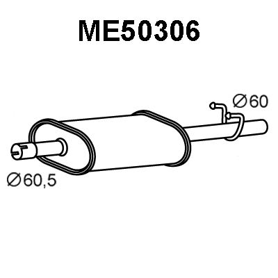 VENEPORTE Takaäänenvaimentaja ME50306