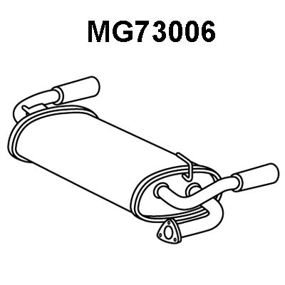 VENEPORTE Takaäänenvaimentaja MG73006