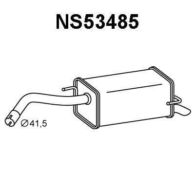 VENEPORTE Takaäänenvaimentaja NS53485