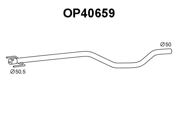 VENEPORTE Korjausputki, katalysaattori OP40659
