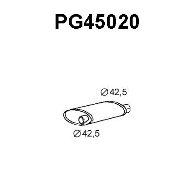 VENEPORTE Keskiäänenvaimentaja PG45020