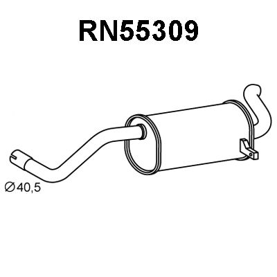 VENEPORTE Takaäänenvaimentaja RN55309