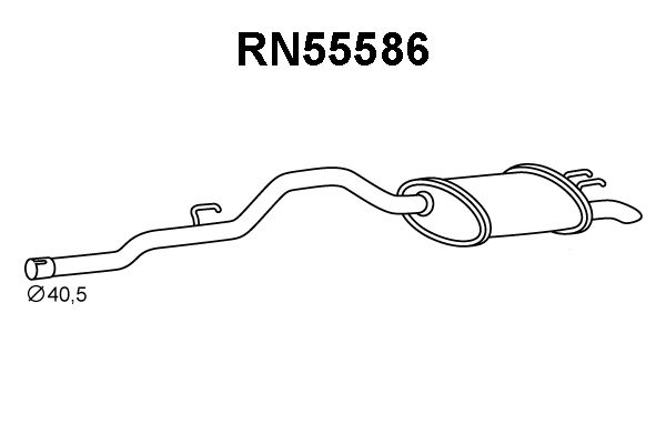 VENEPORTE Takaäänenvaimentaja RN55586