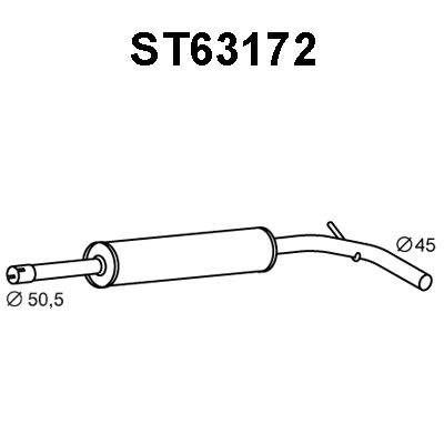 VENEPORTE Etuäänenvaimentaja ST63172