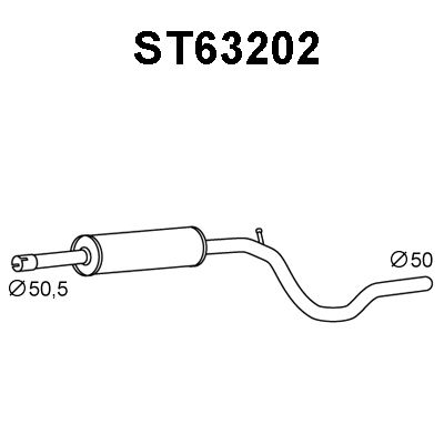 VENEPORTE Etuäänenvaimentaja ST63202