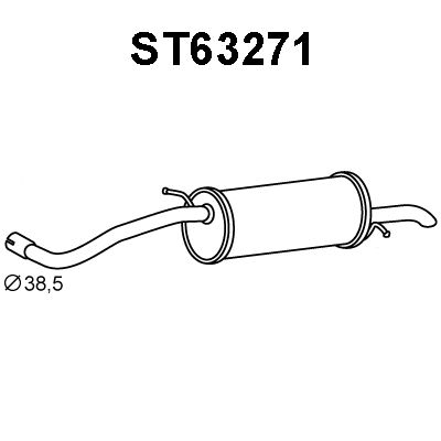 VENEPORTE Takaäänenvaimentaja ST63271