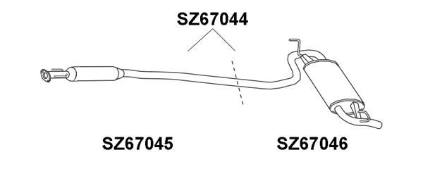 VENEPORTE Takaäänenvaimentaja SZ67044