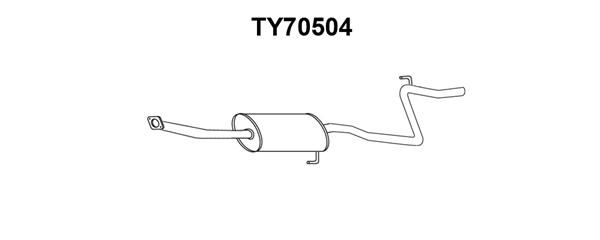 VENEPORTE Keskiäänenvaimentaja TY70504