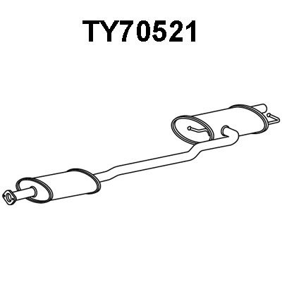 VENEPORTE Takaäänenvaimentaja TY70521