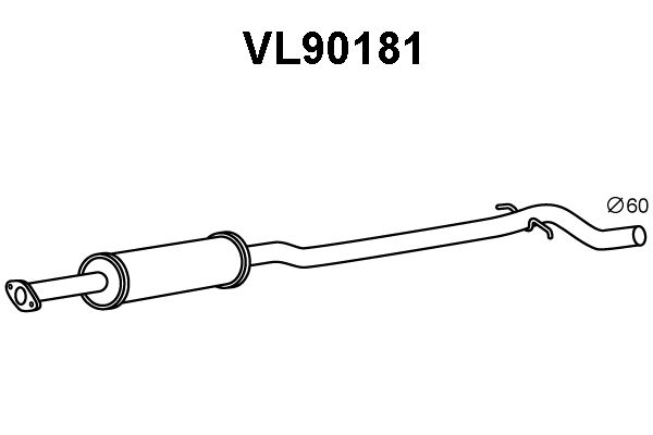 VENEPORTE Keskiäänenvaimentaja VL90181