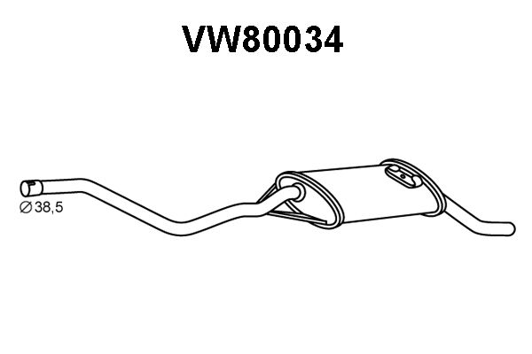 VENEPORTE Takaäänenvaimentaja VW80034