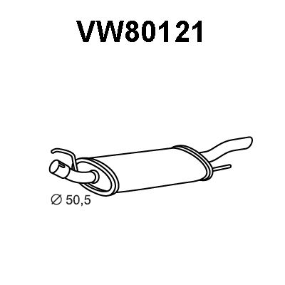 VENEPORTE Takaäänenvaimentaja VW80121