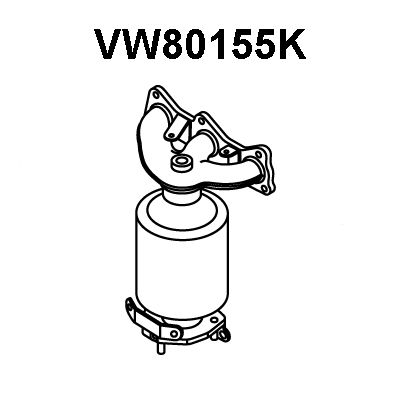 VENEPORTE Pakosarjakatalysaattori VW80155K