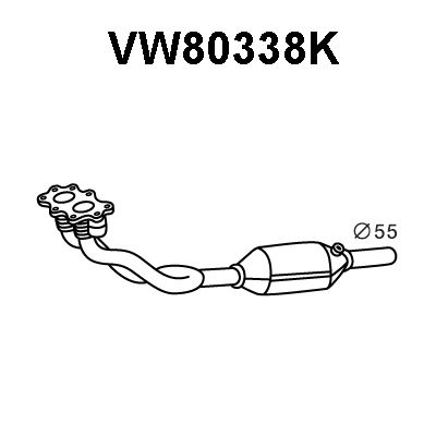 VENEPORTE Katalysaattori VW80338K
