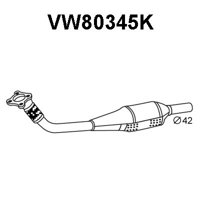 VENEPORTE Katalysaattori VW80345K