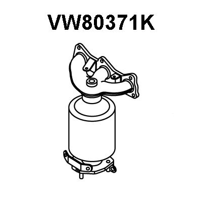 VENEPORTE Pakosarjakatalysaattori VW80371K
