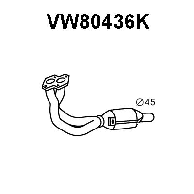 VENEPORTE Katalysaattori VW80436K