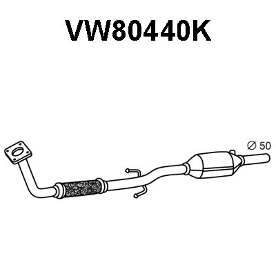 VENEPORTE Katalysaattori VW80440K