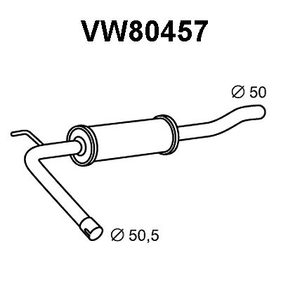 VENEPORTE Etuäänenvaimentaja VW80457