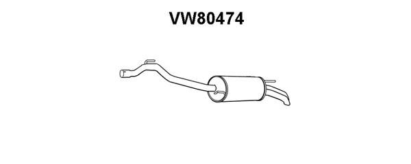 VENEPORTE Takaäänenvaimentaja VW80474