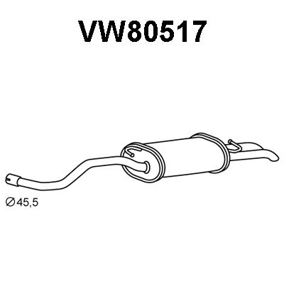 VENEPORTE Takaäänenvaimentaja VW80517