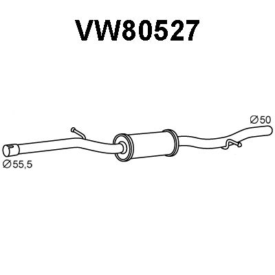 VENEPORTE Keskiäänenvaimentaja VW80527