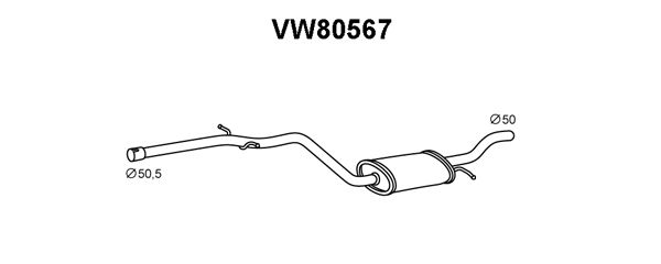 VENEPORTE Keskiäänenvaimentaja VW80567