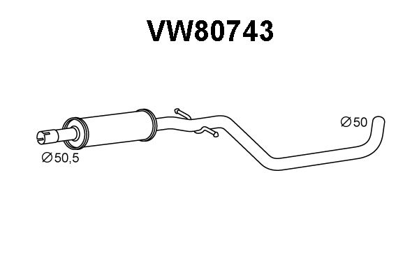 VENEPORTE Etuäänenvaimentaja VW80743