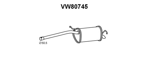 VENEPORTE Takaäänenvaimentaja VW80745