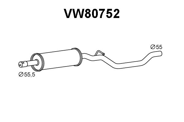 VENEPORTE Etuäänenvaimentaja VW80752
