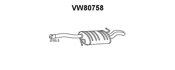 VENEPORTE Takaäänenvaimentaja VW80758