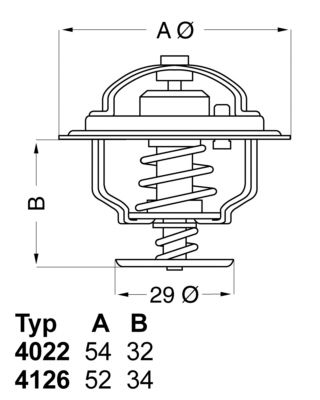 WAHLER Termostaatti, jäähdytysneste 4022.82D1