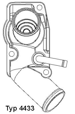 WAHLER Termostaatti, jäähdytysneste 4433.92D