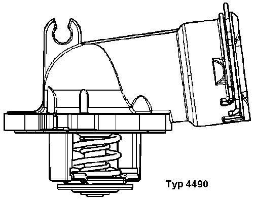 WAHLER Termostaatti, jäähdytysneste 4490.87D