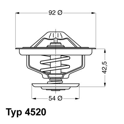 WAHLER Termostaatti, jäähdytysneste 4520.75