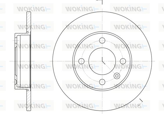 WOKING Jarrulevy D6086.00