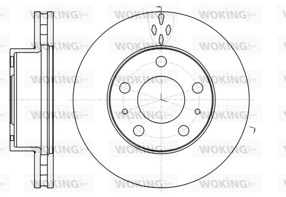 WOKING Jarrulevy D61016.10