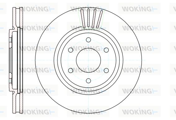 WOKING Jarrulevy D61037.10