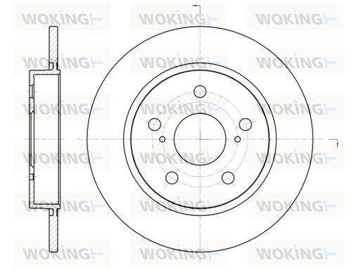 WOKING Jarrulevy D61044.00