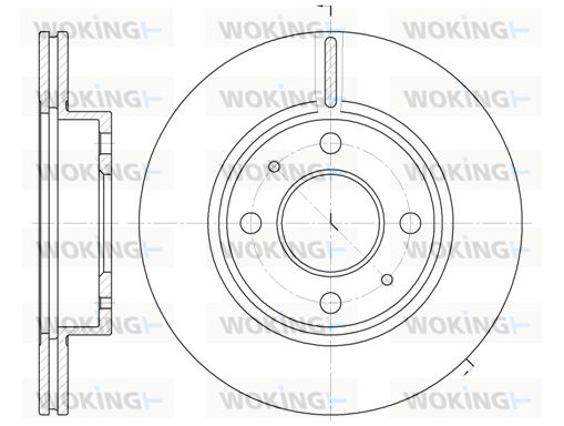 WOKING Jarrulevy D6105.10