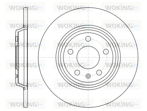 WOKING Jarrulevy D61112.00