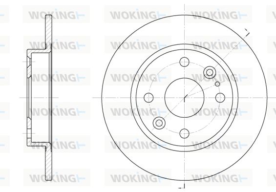 WOKING Jarrulevy D61119.00