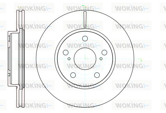 WOKING Jarrulevy D61122.10