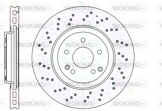 WOKING Jarrulevy D61138.10