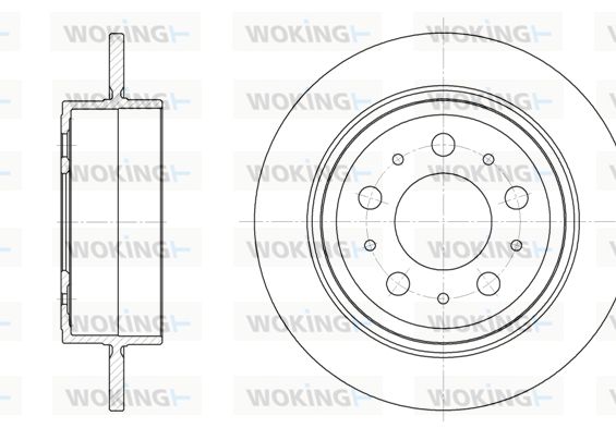 WOKING Jarrulevy D61224.00