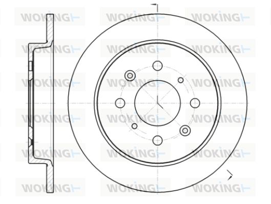 WOKING Jarrulevy D61395.00