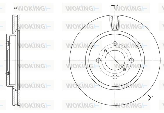 WOKING Jarrulevy D61538.10