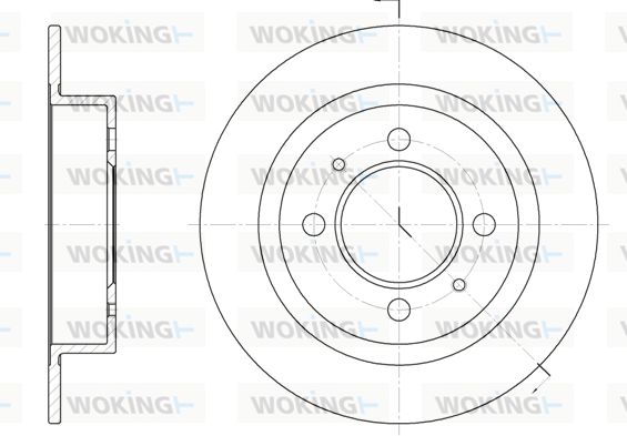 WOKING Jarrulevy D6424.00