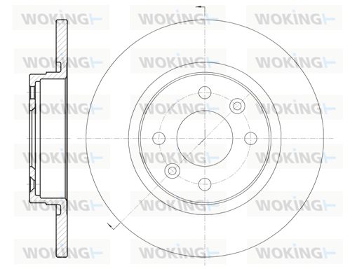 WOKING Jarrulevy D6809.00